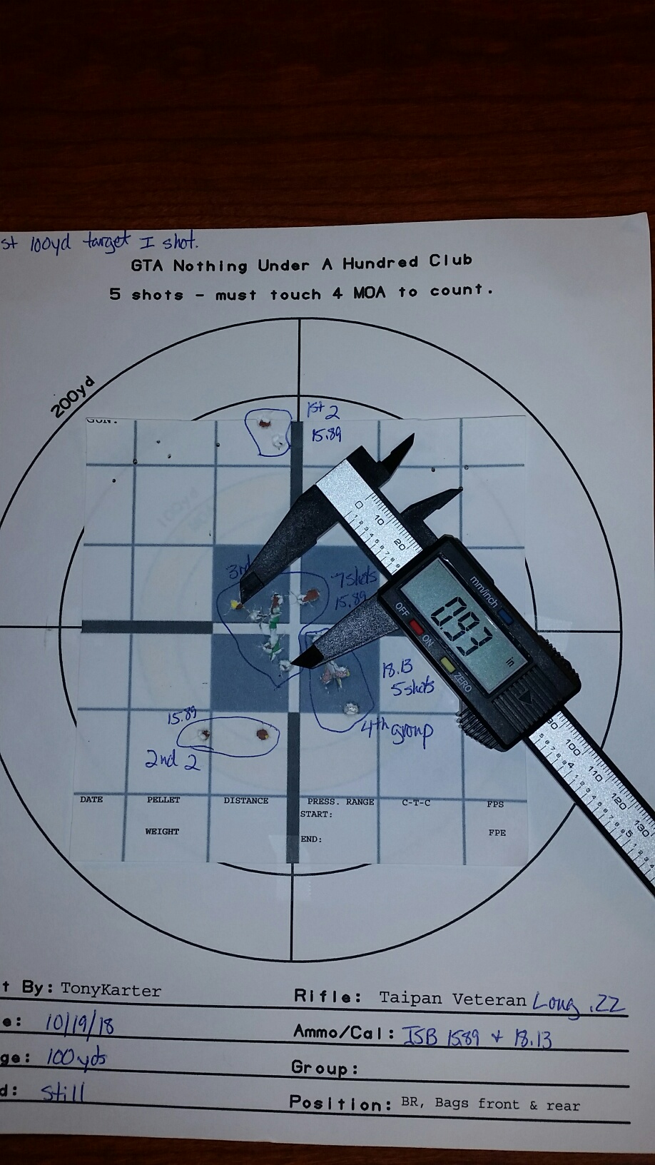20181019 - 100 yd, at night w zebralight, Taipan Vet Long 22, JSB 15.89, .93 ctc.1638844547.jpg
