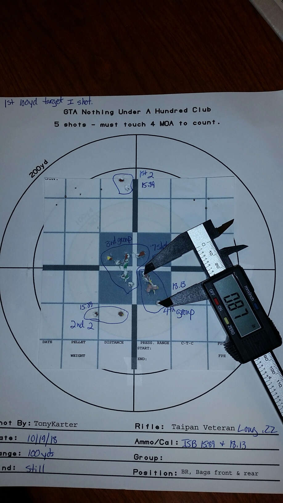20181019 - 100 yd, at night w zebralight, Taipan Vet Long 22, JSB 18.13, .87 ctc.1638844776.jpg