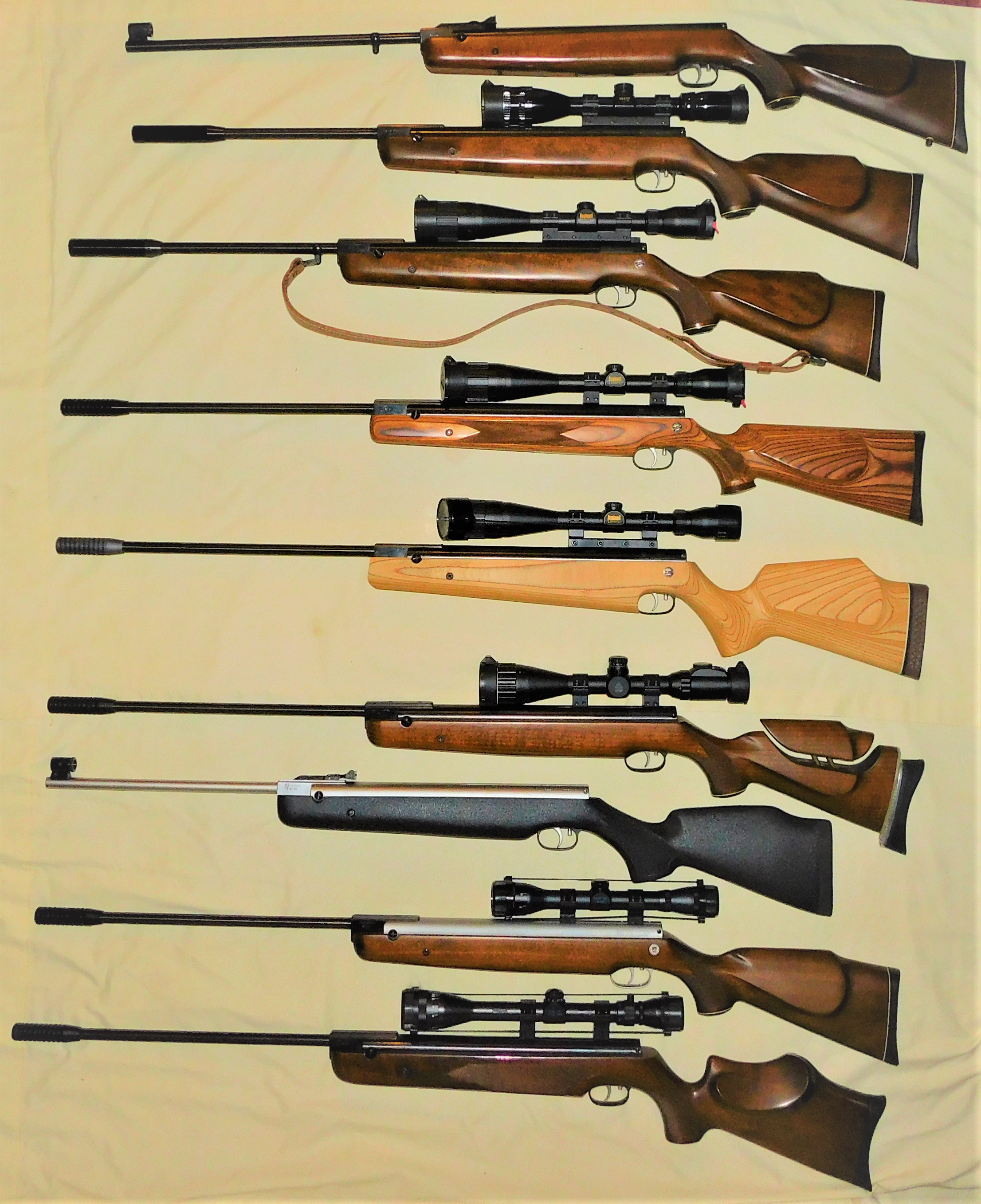 332 R1 montage- double left side stamp, .25 carbine, .22 carbine Laserized, Laser MKI, Laser M...JPG
