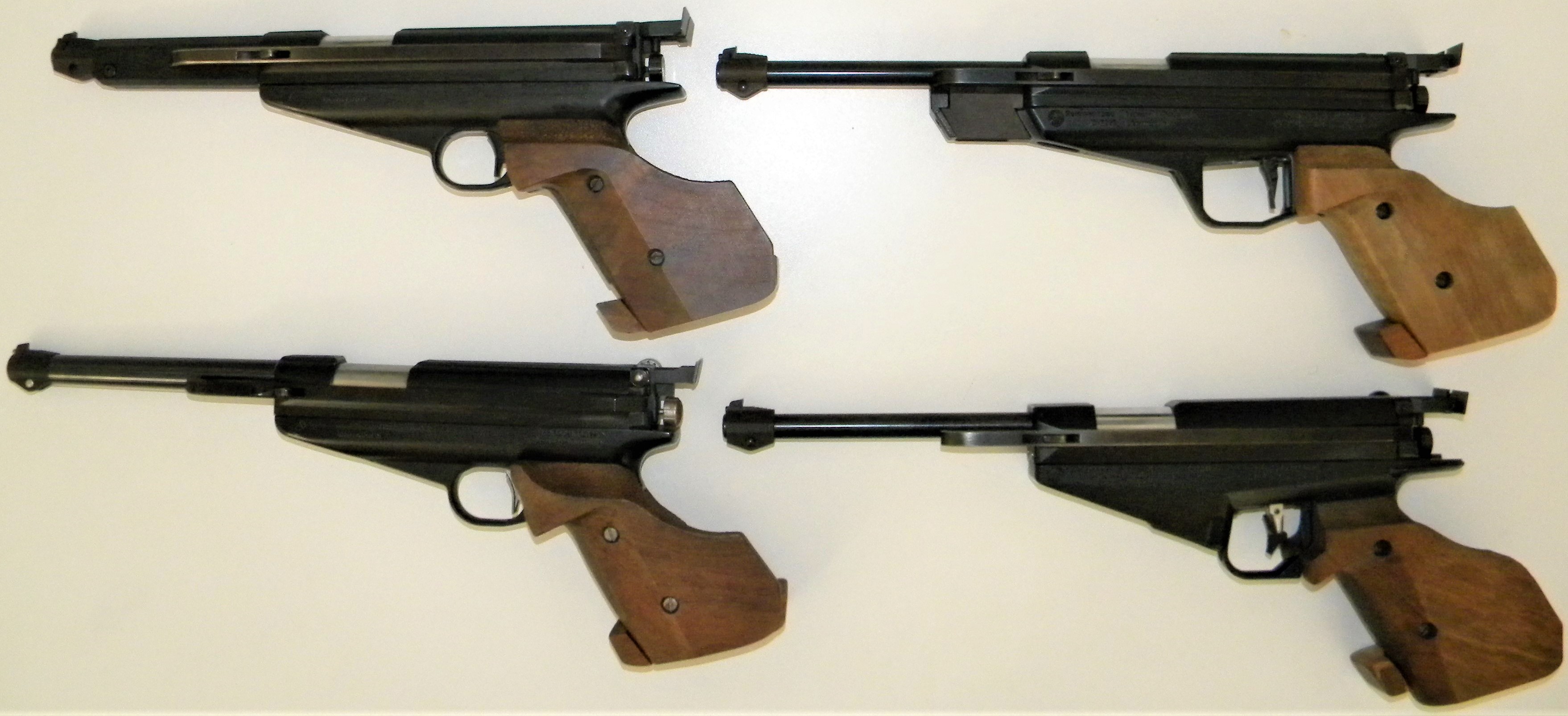 49 FWB 65MKI, 65MKII with barrel weight, 80, 90.JPG