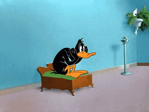 DAFFY DUCK WAITING.1637601262.gif