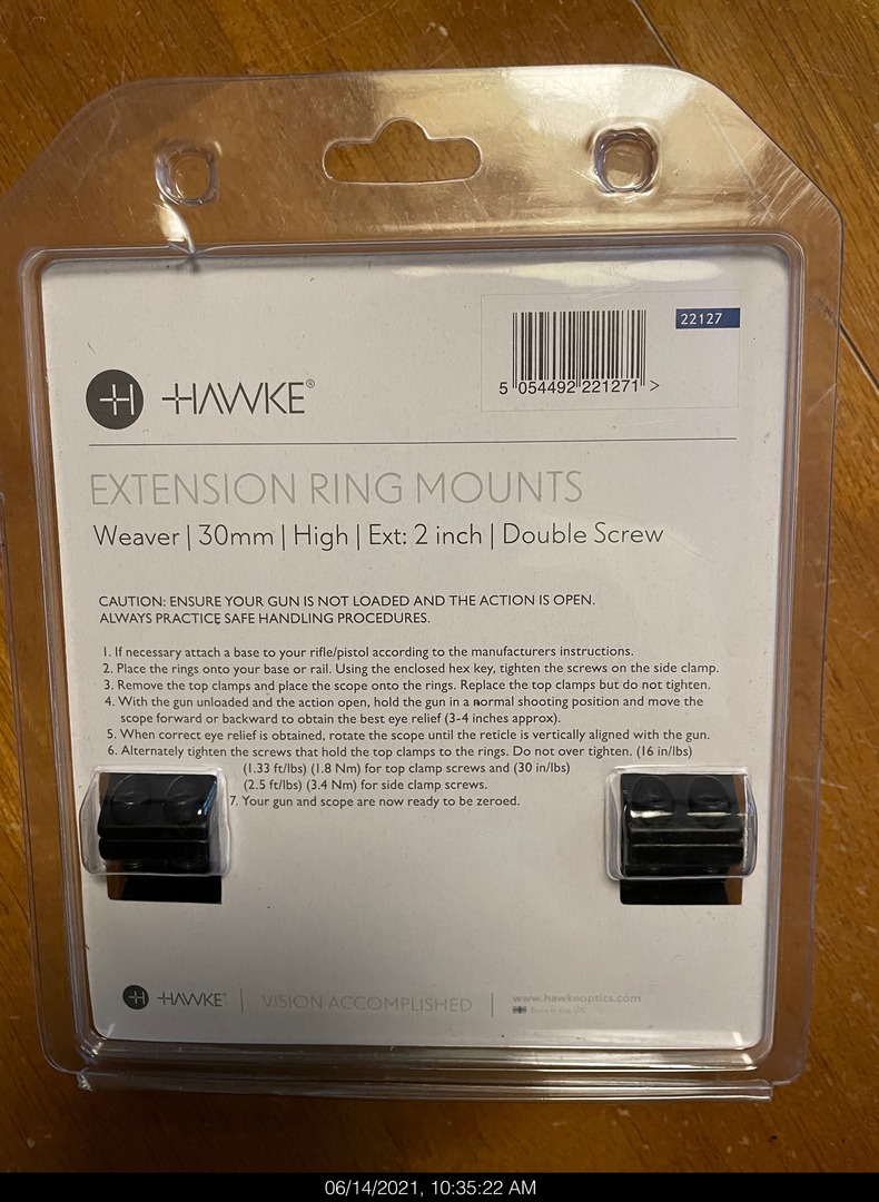 Hawke Two Piece 30mm High Weaver Ext Rings 22127 - Pic 02.1623682115.jpg