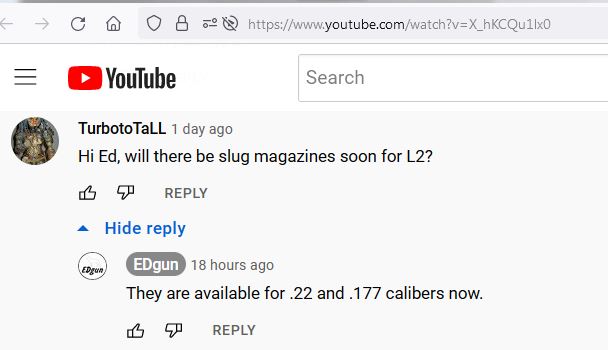 L 2 - Hi Ed, will there be slug magazines soon for L2.JPG