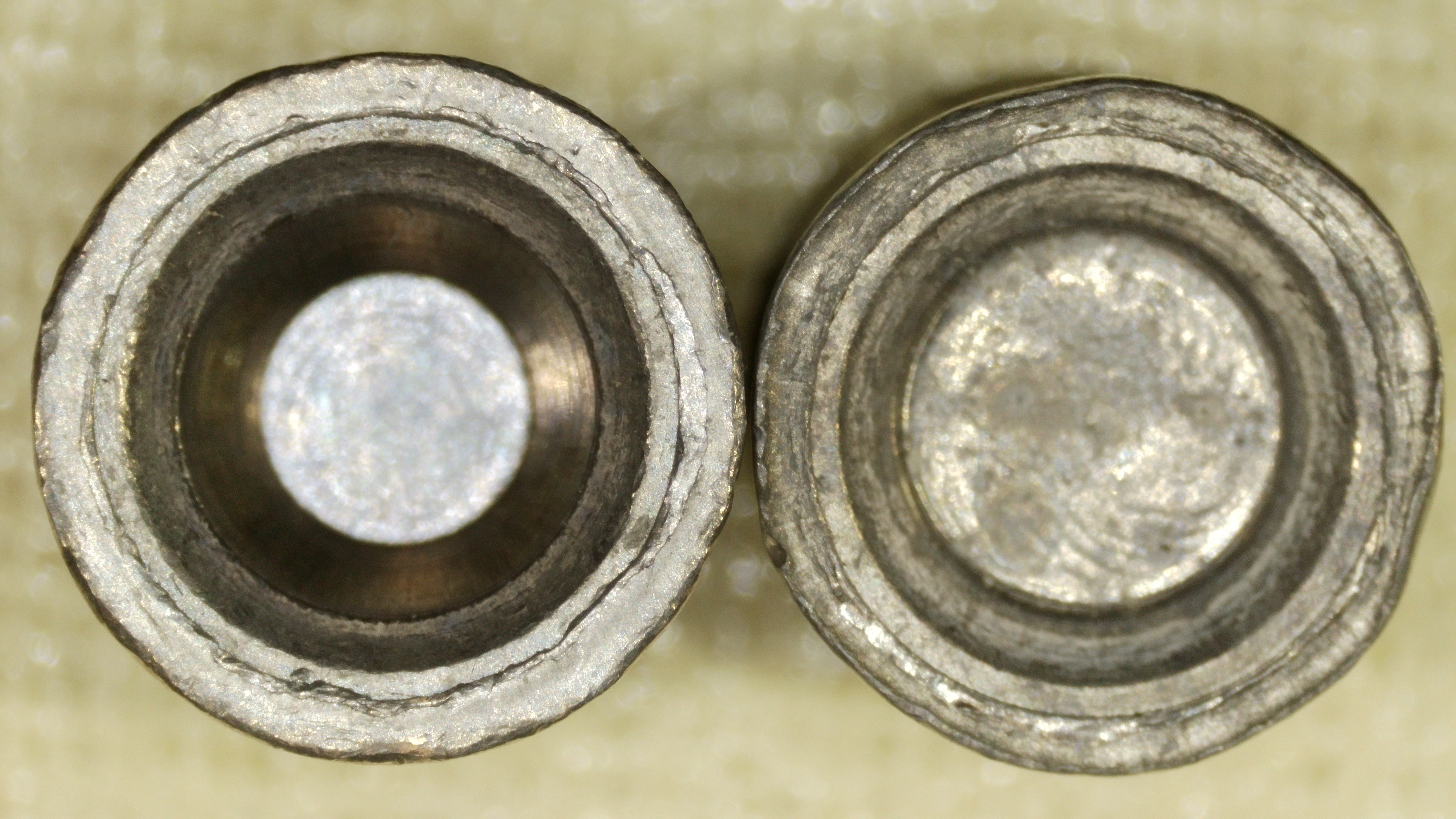 Left FX 30 Cal 50.2 Grain Pellet - Right JSB Hades Diabolo 30 Cal 44.75 Grain Pellet 011.JPG