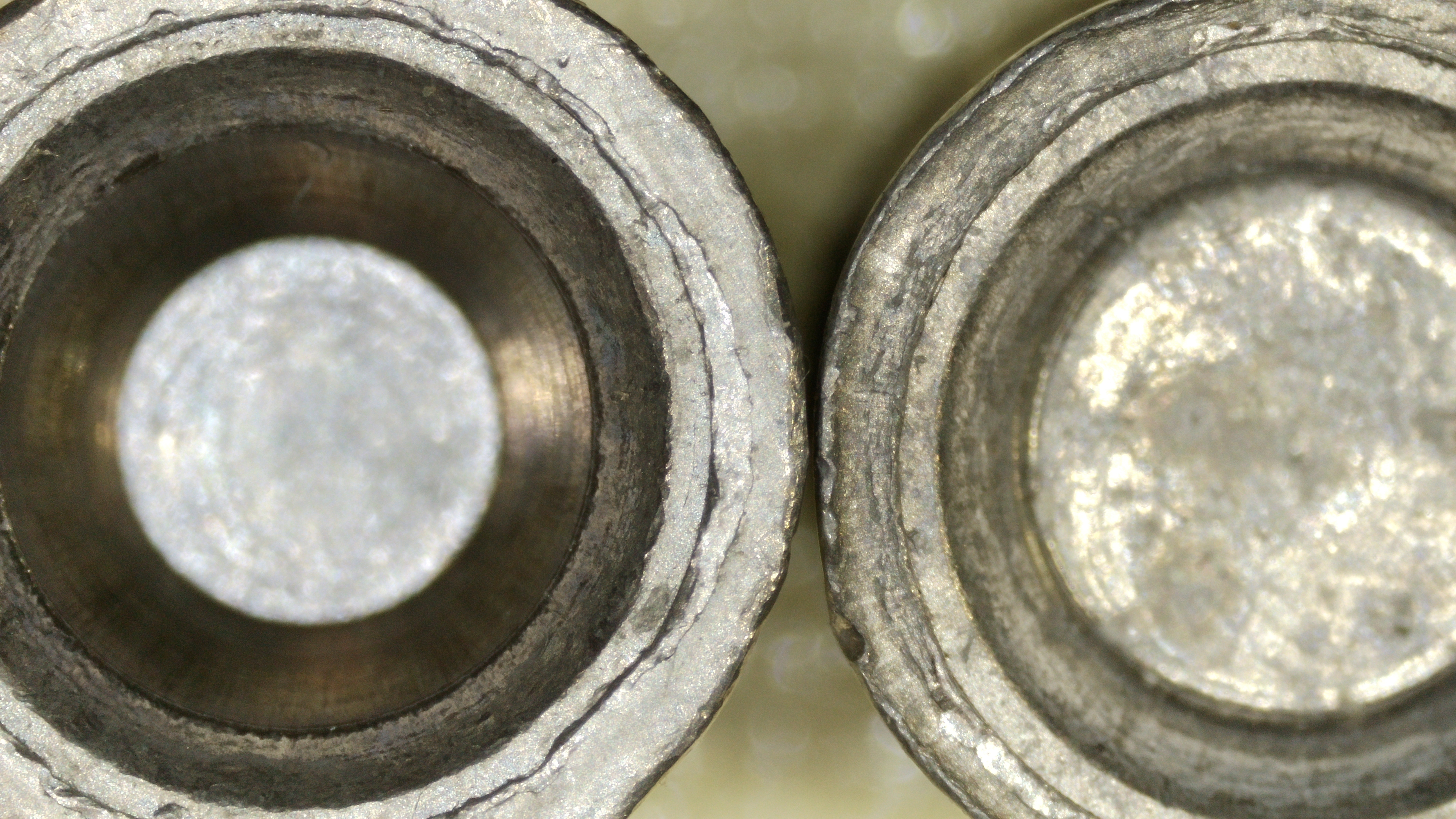 Left FX 30 Cal 50.2 Grain Pellet - Right JSB Hades Diabolo 30 Cal 44.75 Grain Pellet 012.JPG