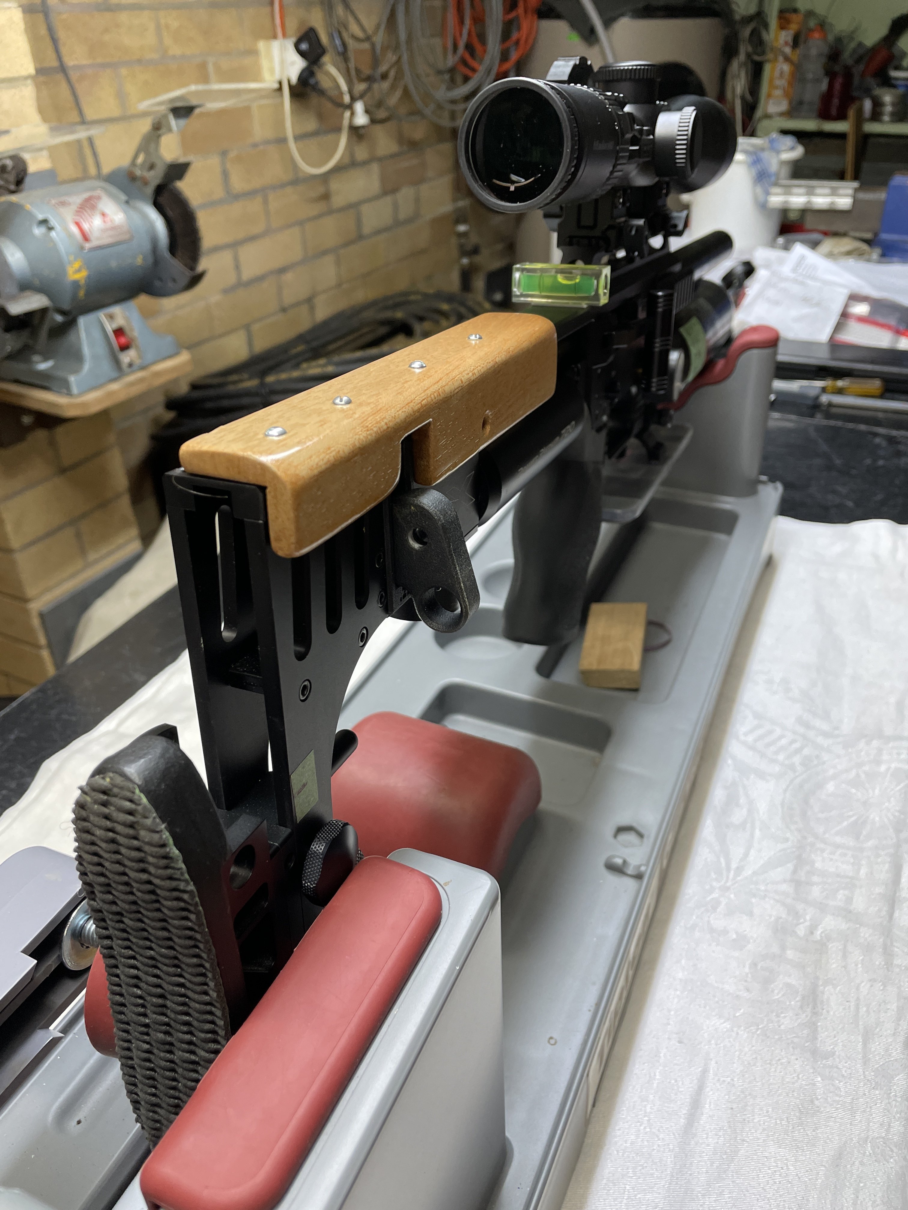 M3 Left Hand cheek piece and extended shot loader.JPG