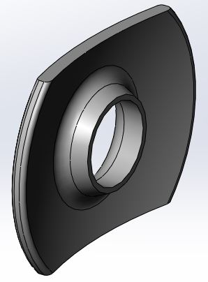 Marko brake 20 mm welded baffle turned and milled.JPG