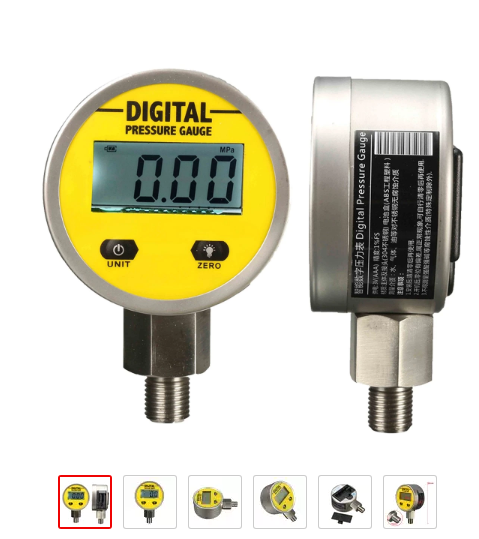 Pressure Gauges Digital Display Oil Pressure Hydraulic Pressure Test Meter 3V 250BAR 25Mpa 2 P...png