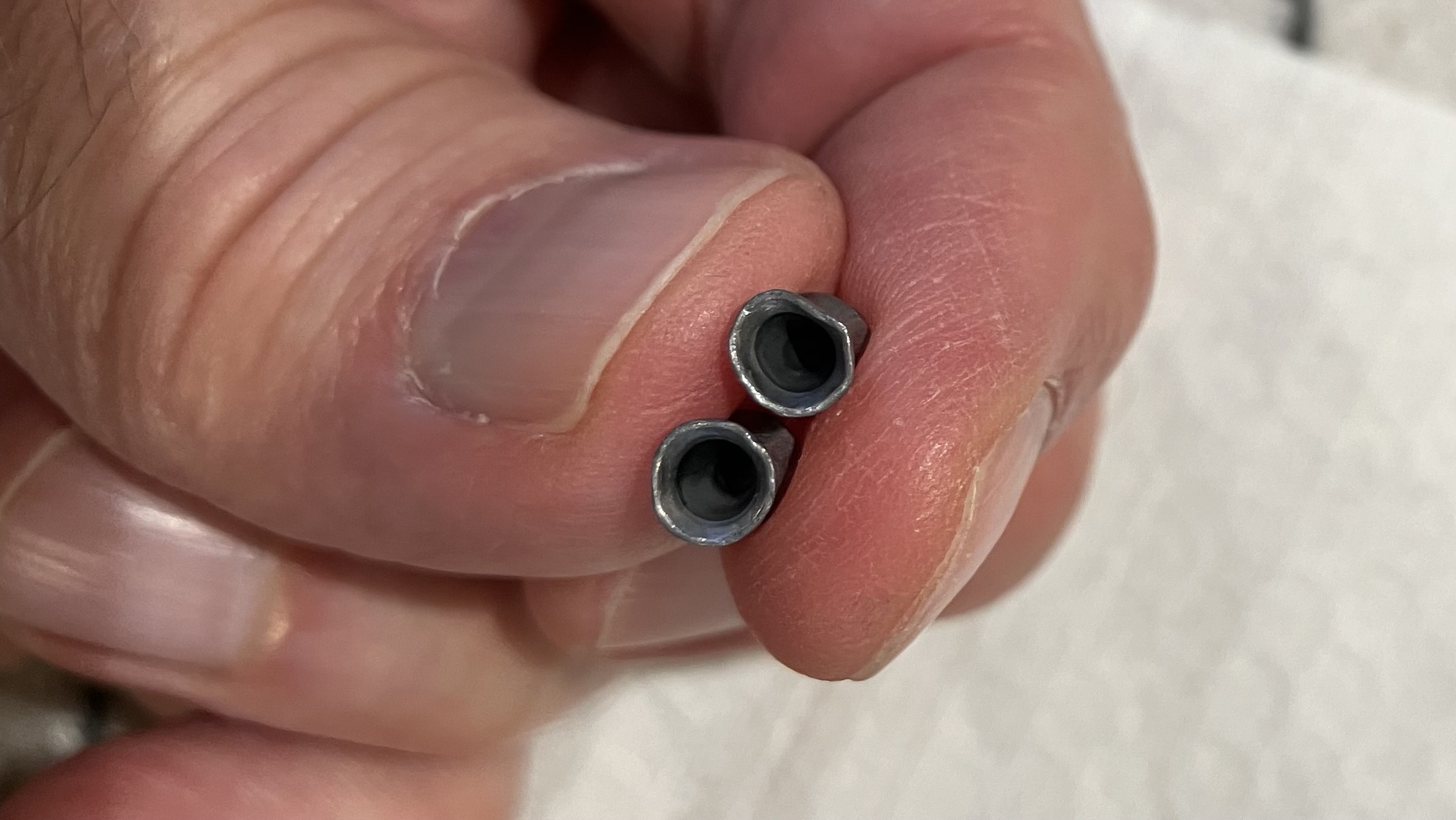 QYS Domed 8.48 gr pellets with damaged skirts.jpg
