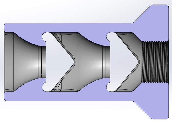 Texan Muzzle Brake Air Stripper Flanged Large Window  M18 x 1mm b.JPG