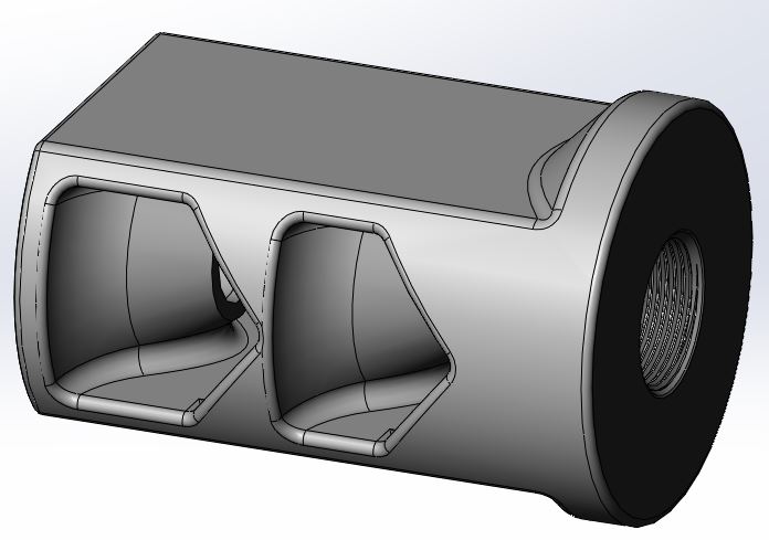 Texan muzzle brake M18 x 1 mm with rear flange 2.JPG