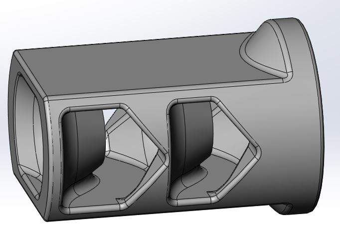 Texan muzzle brake M18 x 1 mm with rear flange.JPG