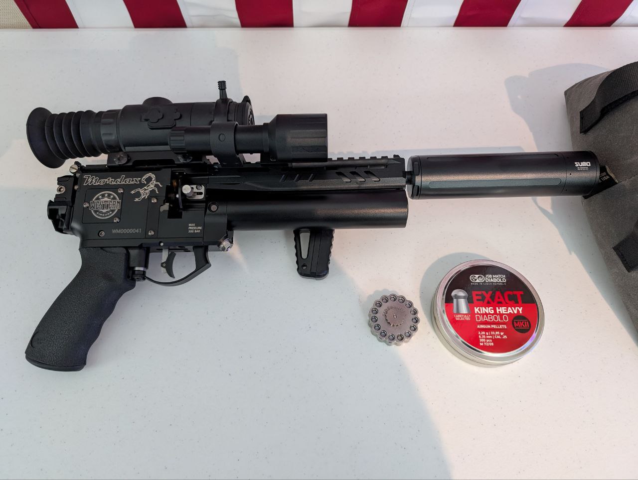 Western Airguns Mordax Semi - Full Auto .25 Caliber PCP Pistol Image 1.jpg