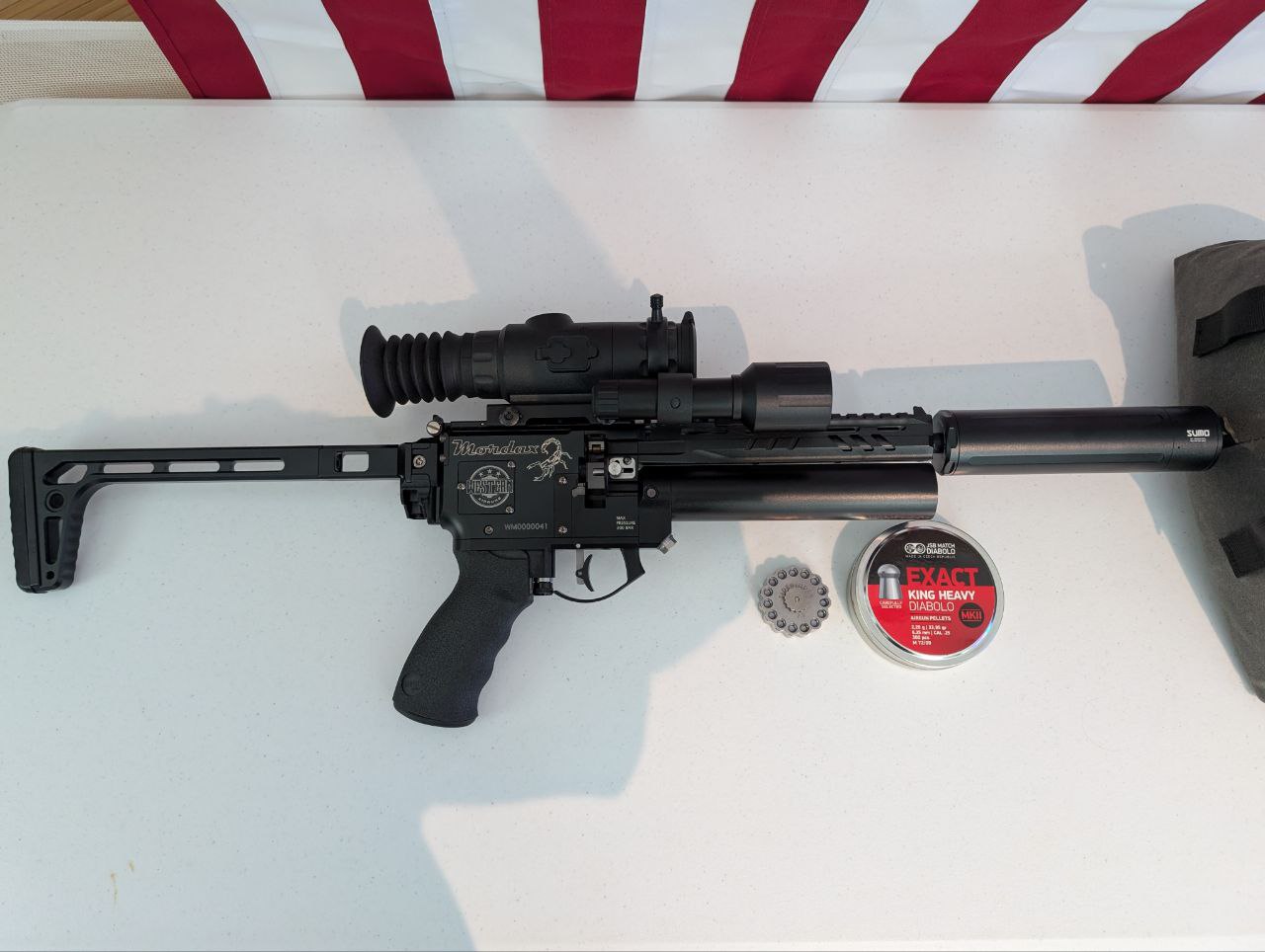 Western Airguns Mordax Semi - Full Auto .25 Caliber PCP Pistol Image 2.jpg