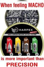 22cal. Harpex. Combo Pack. Meme — When feeling Macho is more important than Precision.jpg